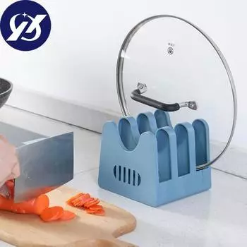 Держатель крышки горшка, трехслойный дизайн слота для карт, практичный резак, витрина, бытовые принадлежности чёрный