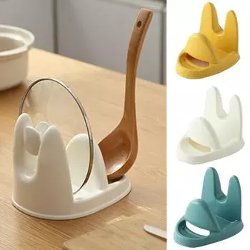 Держатель крышки кухонной кастрюли Стабильный противоскользящий Жаростойкий Толстый нержавеющий Устойчивый к посудомоечной машине Можно мыть в посудомоечной машине Тарелка Разделочная доска Половник Подставка для слива Подставка для крышки кастрюли жёлтый