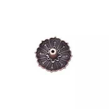 Держатель курильницы для благовоний лотоса с 9 отверстиями Цветочная статуя Курильница для палочек и конуса 3.6 x 1.5cm