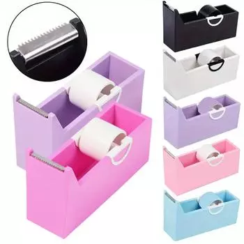 Держатель ленты для наращивания ресниц, основание, резак для клейкой ленты, диспенсер для прививки ресниц, пластиковая вращающаяся лента, инструмент для резки макияжа ярко-розовый