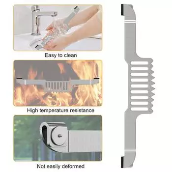 Держатель лопатки для смазки, для Blackstone, из нержавеющей стали, магнитная жироуловитель, гриль, пищевая сетка, стойка для шпателя для пикника, аксессуары для барбекю на открытом воздухе Sets