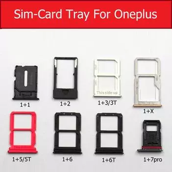 Держатель лотка для SIM-карты для Oneplus 6 6T 7 7T Pro X 1 2 3 3T 5 5T гнездо для SIM-карты, устройство чтения памяти SD-карт, гибкий кабель, запасные части Oneplus 7T Pro синий