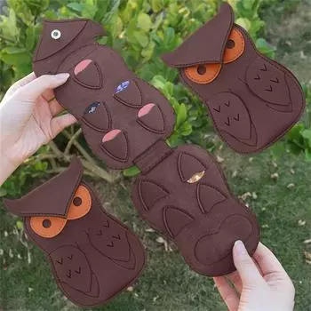 Держатель медиатора для гитары Чехол для медиатора, уникальный дизайн в форме совы с 18 слотами Подарки для музыкантов One Size чёрный