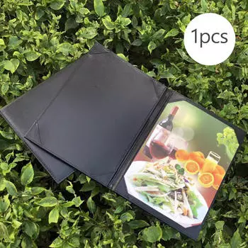 Держатель меню для чеков клиентов из искусственной кожи, универсальная практичная книга для счетов 2 Blank Inserts