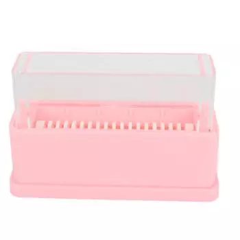 Держатель микроаппликатора, прозрачный, большой емкости, пластиковый стоматологический аппликатор, диспенсер для щеток розовый