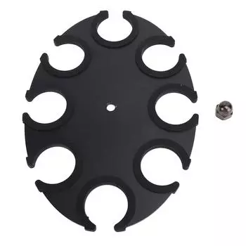 Держатель микрофона 8 отверстий алюминиевый сплав мягкий силиконовый держатель микрофона дисплей органайзер лоток для