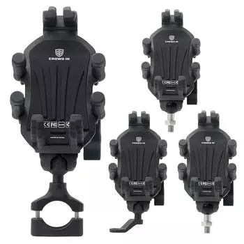 Держатель мобильного телефона для мотоцикла, противоударный, с восемью когтями, для бокового зеркала на руль, крепление для GPS-навигатора, держатель бокового зеркала на руль Handlebar