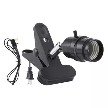 Держатель нагревательной лампы для домашних животных, зажим из АБС-пластика, держатель лампы для обогрева, держатель для рептилий, животных, 250 Вт US Plug 110V