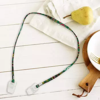 Держатель нагрудника, зажим для салфеток, защита для обеденной одежды, практичные крышки, фиксирующий ремешок для зелёный