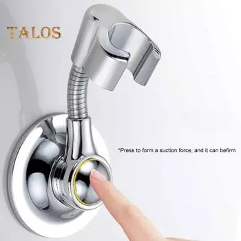 Держатель насадки для душа Кронштейн на присоске Вращение на 360 градусов Регулируемый угол Кронштейн для душа Сильная адсорбция Легко устанавливается Настенное крепление для душа 1pc