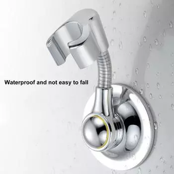 Держатель насадки для душа Кронштейн на присоске Вращение на 360 градусов Регулируемый угол Кронштейн для душа Сильная адсорбция Легко устанавливается Настенное крепление для душа 1pc