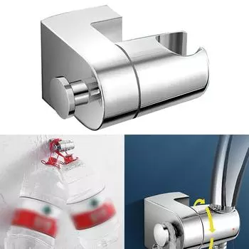 Держатель насадки для душа Регулируемый Влагостойкий Серебристый