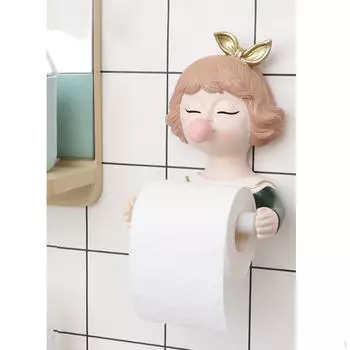 Держатель настенный диспенсер для рулонов бумажных салфеток для кухни, санузла, ванной комнаты, отеля 20x16.5x12.5cm_Style 1