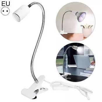 Держатель настольной лампы с зажимом Прочная износостойкая конструкция с регулируемой гибкой шеей Широкая совместимость Простая установка EU Plug чёрный