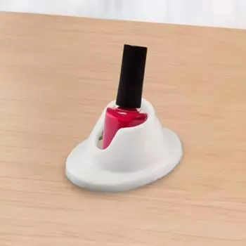 Держатель Нескользящий пластиковый держатель для бутылки с лаком для дизайна ногтей Непроливаемый гель-лак для ногтей Подставка для демонстрации белый