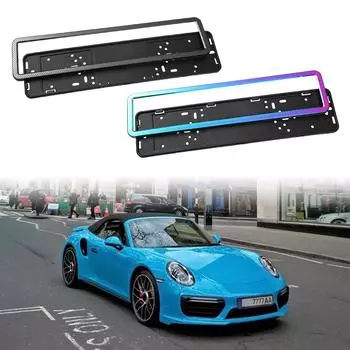 Держатель номерного знака автомобиля Рамка номерного знака Антикоррозионная защита от атмосферных воздействий Европейский стандарт Внешнее украшение транспортных средств B