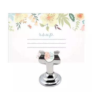 Держатель номерного знака для стола в отеле и ресторане, подставка для именных карточек, сообщений, заметок, меню, зажим из нержавеющей стали белый