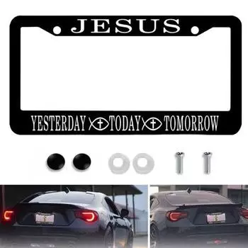 Держатель номерного знака из нержавеющей стали с винтами, устойчивый к ржавчине, универсальный, простая установка, декоративная рамка номерного знака