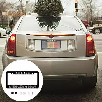 Держатель номерного знака из нержавеющей стали с винтами, устойчивый к ржавчине, универсальный, простая установка, декоративная рамка номерного знака чёрный