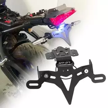 Держатель номерного знака мотоцикла, регистрационная рамка для устранения крыльев для MT-07 MT 07 MT07 2013-2021 2014 2018 With MT07