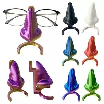 Держатель очков для стола, подставка для солнцезащитных очков в форме носа, органайзер для 3D-печатного стола золотистый/красный
