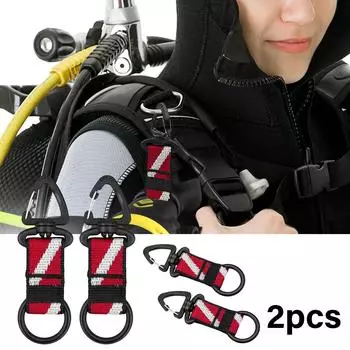 Держатель октопуса для подводного плавания с зажимом, регулятор для октопуса для подводного плавания, держатель загубника с флажком для подводного плавания