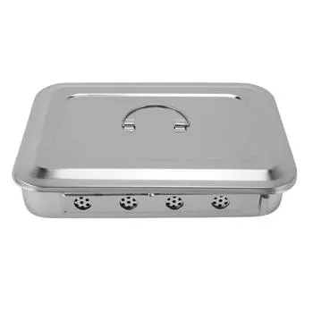 Держатель-органайзер для лотка для инструментов Многофункциональный металлический ящик из нержавеющей стали с крышкой и ручкой