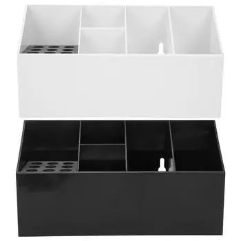 Держатель-органайзер для ножниц, парикмахерские расчески, заколки для волос, ящик для хранения парикмахерских инструментов White