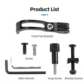 Держатель переднего фонаря для велосипеда, передняя вилка для шоссейного велосипеда, держатель для лампы, кронштейн, подставка для камеры чёрный