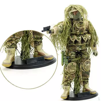 Держатель-подставка для кукольного домика масштаба 1/6 подходит для 12-дюймовых кукольных фигурок черного цвета