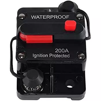 Держатель предохранителя, переключатель сброса, водонепроницаемый автомобильный выключатель 200А, 12-24 В для автомобиля, лодки, аудиовыключатель