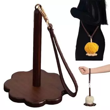 Держатель пряжи для запястья с ремешком на запястье Диспенсер пряжи для запястья с запястным шнурком для рукоделия вязания крючком проекта 3