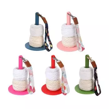 Держатель пряжи для запястья с ремешком на запястье Диспенсер пряжи для запястья с запястным шнурком для рукоделия вязания крючком проекта красный