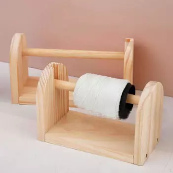 Держатель пряжи, мяч из цельного дерева, подарок для любителей вязания крючком, предотвращает спутывание ниток