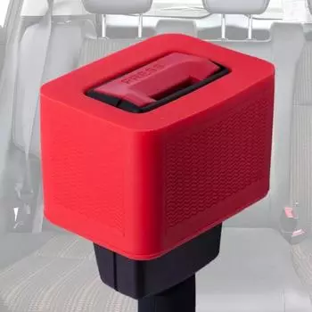 Держатель пряжки ремня безопасности автомобиля, защитный чехол из силикона, ремень безопасности автомобиля в вертикальном положении, универсальные аксессуары для салона