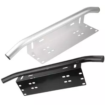 Держатель рамки для освещения номерного знака автомобиля, алюминиевый внедорожный 4x4, светодиодный светильник для внедорожника, передняя рамка для номерного знака, светодиодная рамка чёрный