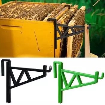 Держатель рамки для улья Прочная пластиковая ручка для пчеловодства Рамка для окуня Подставка для пчелиного улья Подставка для стойки Кронштейн Оборудование для пчеловодства Инструменты для пчеловода зелёный