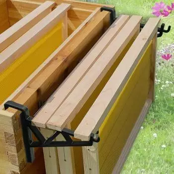 Держатель рамки для улья Прочная пластиковая ручка для пчеловодства Рамка для окуня Подставка для пчелиного улья Подставка для стойки Кронштейн Оборудование для пчеловодства Инструменты для пчеловода зелёный