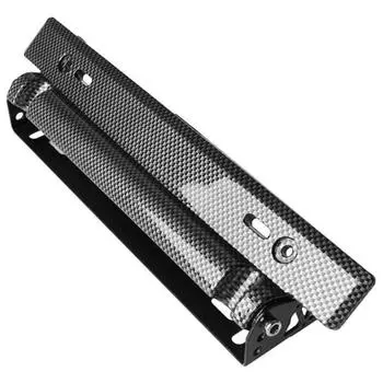 Держатель рамки номерного знака автомобиля, держатель гоночного номерного знака из углеродного волокна, регулируемый кронштейн, модификация автомобиля