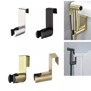 Держатель распылителя для биде, насадка для туалета и ванной комнаты, вешалка из нержавеющей стали, матовая розетка, настенный крючок для ручной душевой палочки