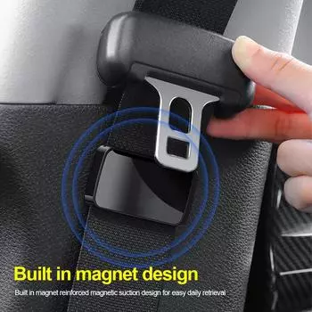 Держатель ремня безопасности автомобиля магнитный притягивающий стабилизатор крепления стиль для Tesla VW BMW Nissan Hyundai аксессуары для салона автомобиля