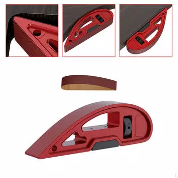 Держатель ремня для ручной шлифовки, полировки и сглаживания в форме блока, совместим со шлифовальными машинами with 1 Sandpaper