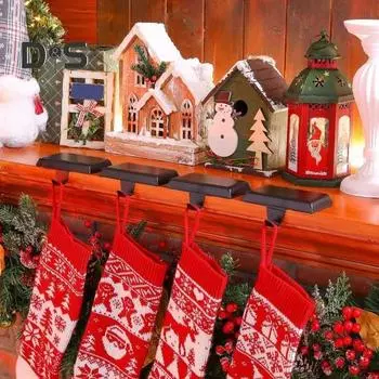 Держатель рождественских чулок, крючок для хранения, нержавеющая сталь, устойчивая к коррозии, с нескользящим дном, вешалка для носков серебряный