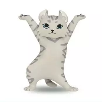 Держатель ручки для кошек 6 Американский керл Синий Gacha Игрушка-капсула Gacha [3]. Табби] (Отдельный предмет)