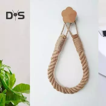 Держатель рулона салфеток, деревенский дизайн, не требуется сверление, простая установка, держатель рулона джутовой веревки, органайзер для бумаги A