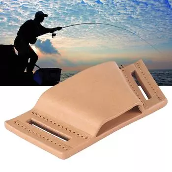 Держатель рыболовного сачка, крепящийся на поясе, кожаная кобура для рыболовной сети, переносной держатель для сачка, инструмент для рыболовных снастей