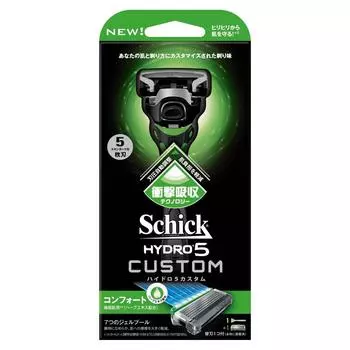 Держатель Schick Schick Hydro 5 Custom Comfort с 1 запасным лезвием. Запасное лезвие уже прикреплено к основному (1 единица)