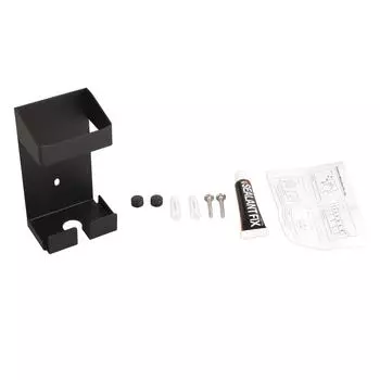 Держатель щипцов для завивки из нержавеющей стали, металлический держатель для инструментов для волос, настенное крепление, полки для щипцов для завивки волос, ванная комната чёрный