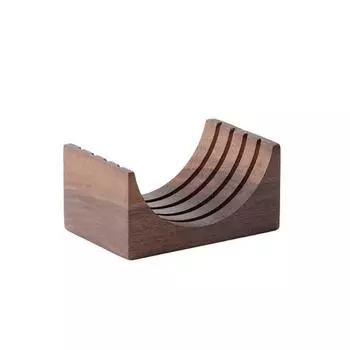 Держатель сетки фильтра для кофе эспрессо, кронштейн для сетки шайбы для приготовления кофе, деревянная подставка из ореха для сетки шайбы 51/53/58 мм 2G