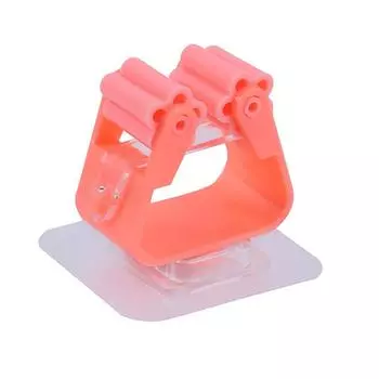 Держатель швабры самоклеящийся симпатичный настенный кронштейн без проколов для использования в помещении, на кухне, в ванной комнате, стойка для щеток для уборки no1